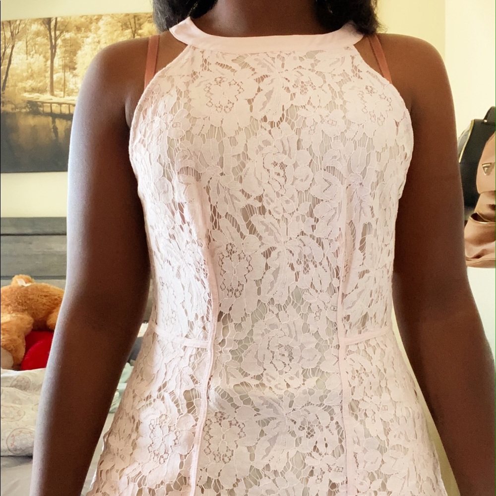 Pink lace shirt